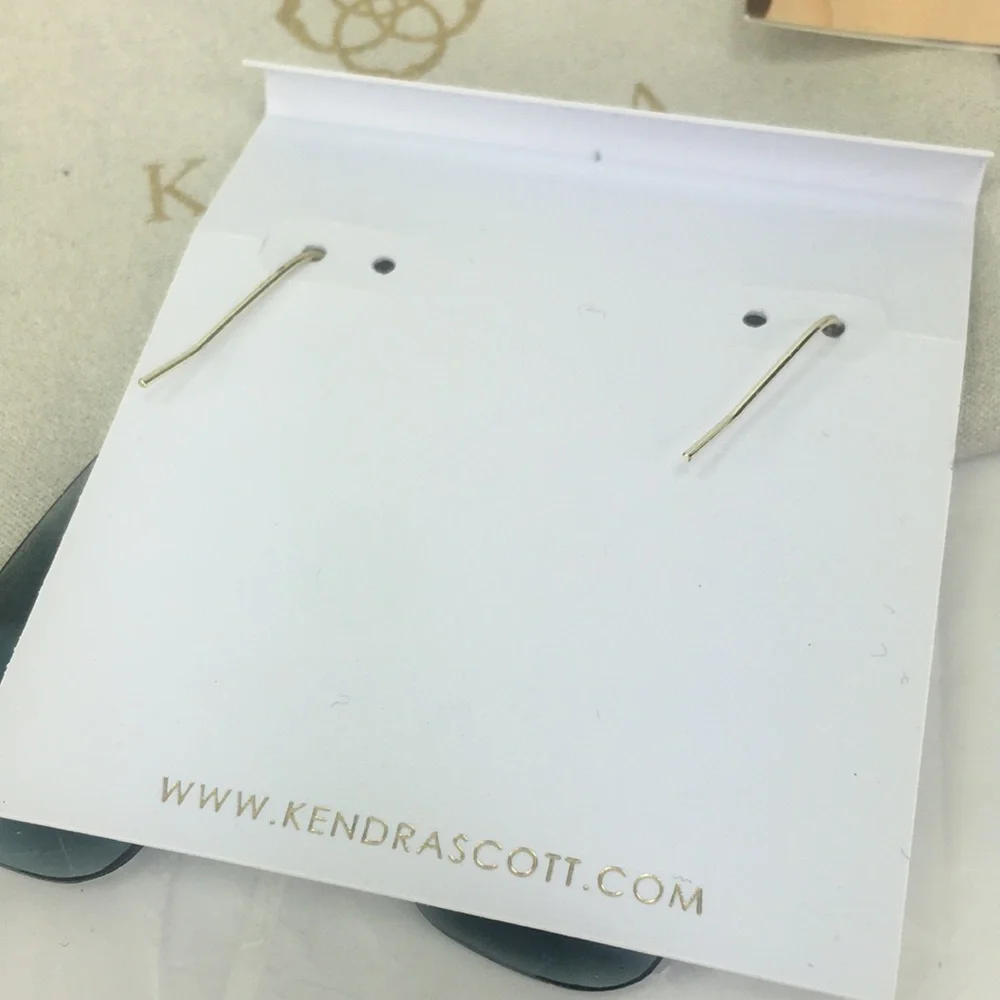 Kendra Scott Olive Green Faceted Drop Earrings